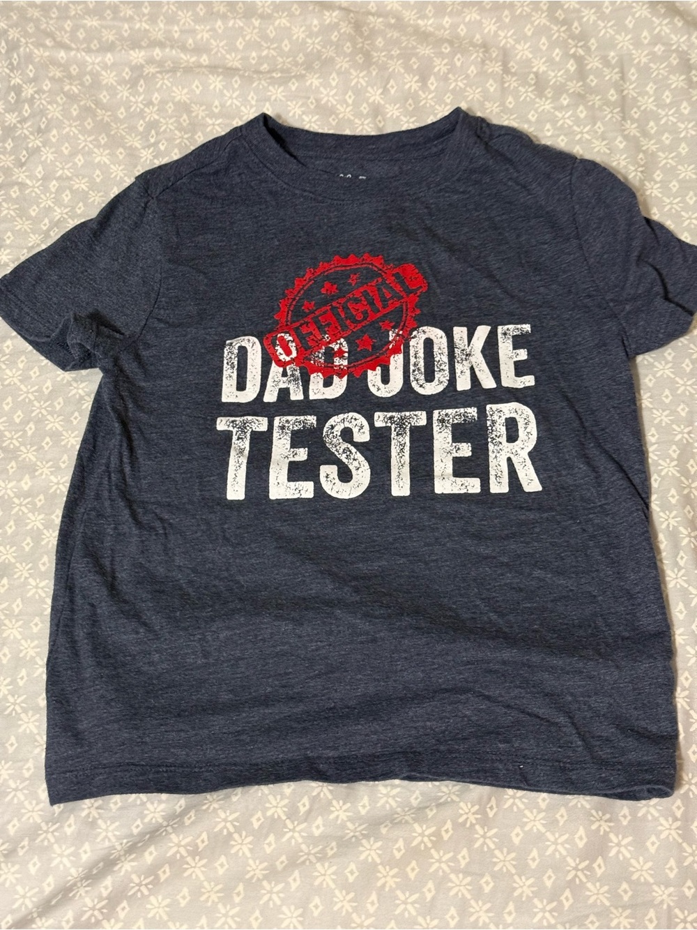 Cat & Jack Navy Blue 'Dad Joke Tester' Graphic Tee